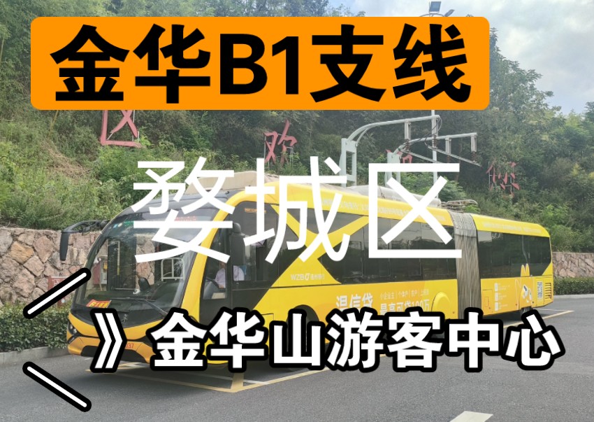 江浙地区最后的真BRT,金华快速公交B1支线前方展望全程POV哔哩哔哩bilibili