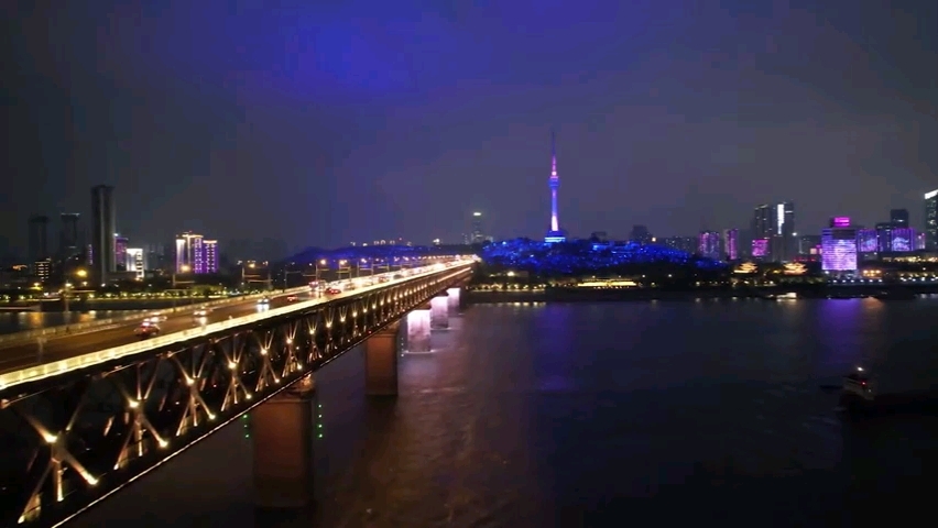 梅岭观景台夜景图片