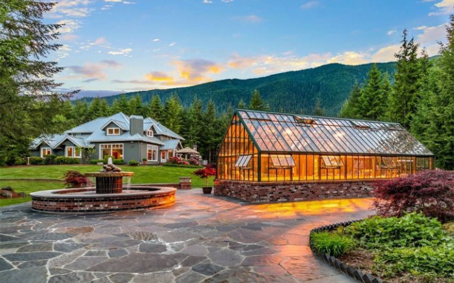 [图]豪宅 位于华盛顿北本德的私人山地庄园 Private Mountain Estate in North Bend, Washington