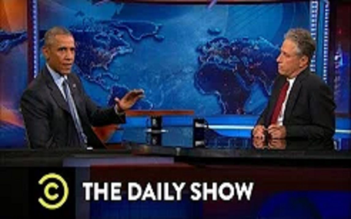 [图]【The Daily Show】 囧司徒访问奥巴马