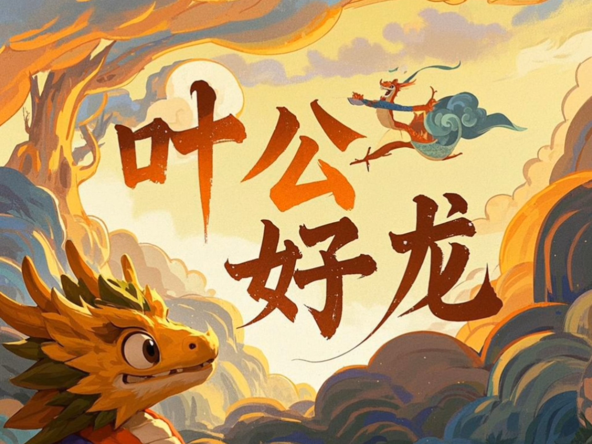 每天学习一个成语~叶公好龙