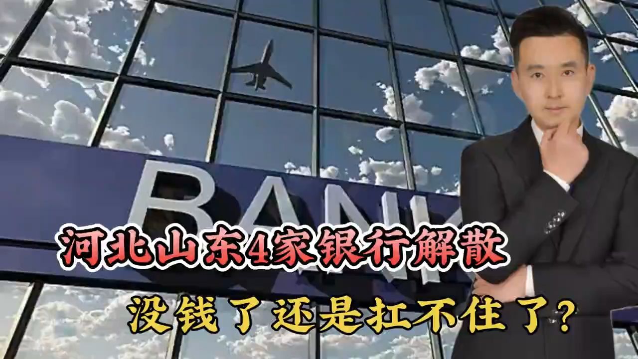 河北山东4家银行解散,没钱了还是扛不住了?网友为何一片欢呼?哔哩哔哩bilibili