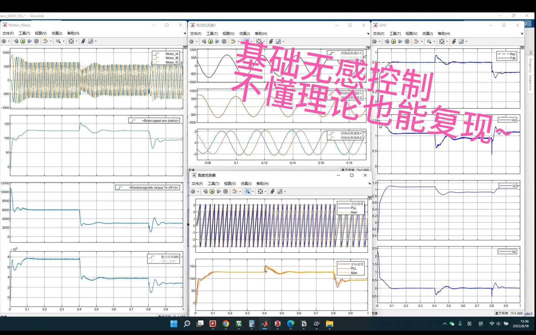 【PMSM无感算法】不懂理论也能复现的基础算法~P1 参考文档和仿真哔哩哔哩bilibili