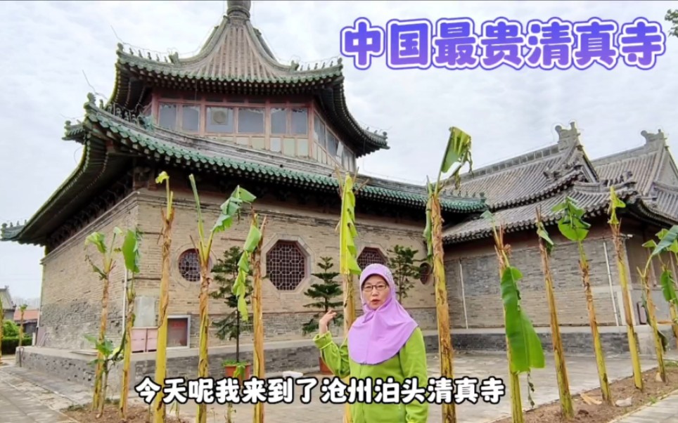 河北沧州清真寺,由金丝楠木打造,河北最美清真寺哔哩哔哩bilibili