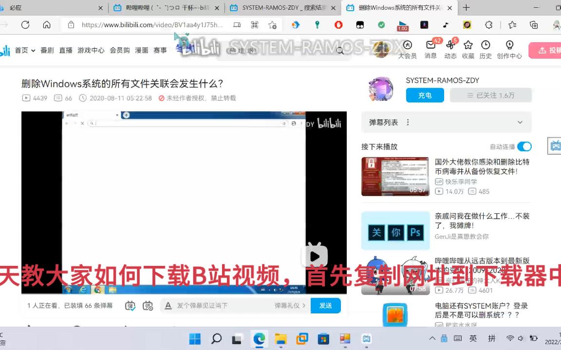 如何下载B站视频哔哩哔哩bilibili