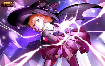 【300英雄新皮肤】御坂美琴低胸装见过吗,万圣节女巫