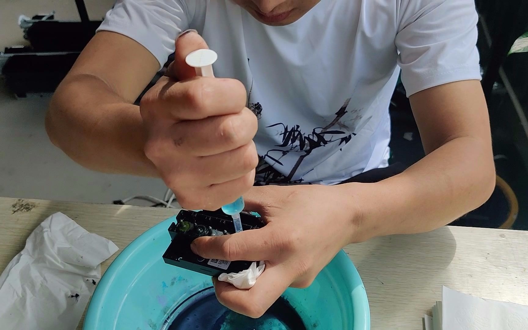 喷头的清洗教程