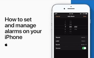 苹果支持 教程 如何设置和管理您的 iPhone 上的闹钟 — Apple Support哔哩哔哩bilibili