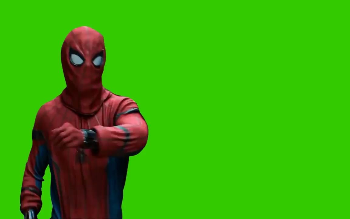 蜘蛛侠特效绿幕素材