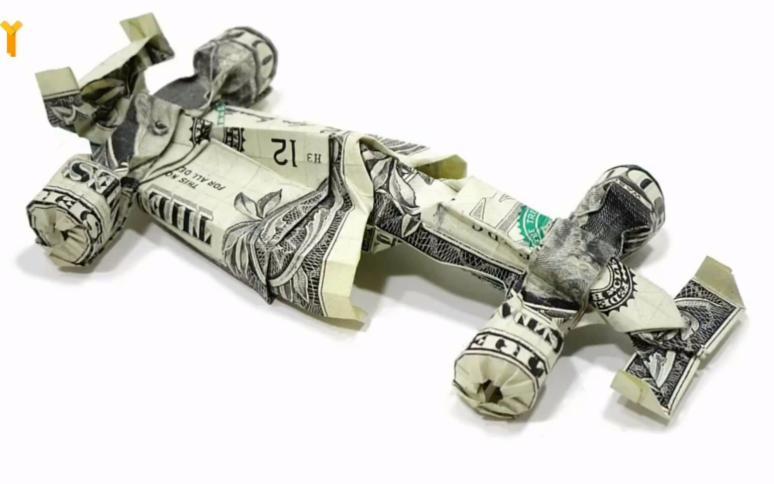 创意纸艺diy,教大家学会折纸制作f1赛车模型步骤六的方法_哔哩哔哩