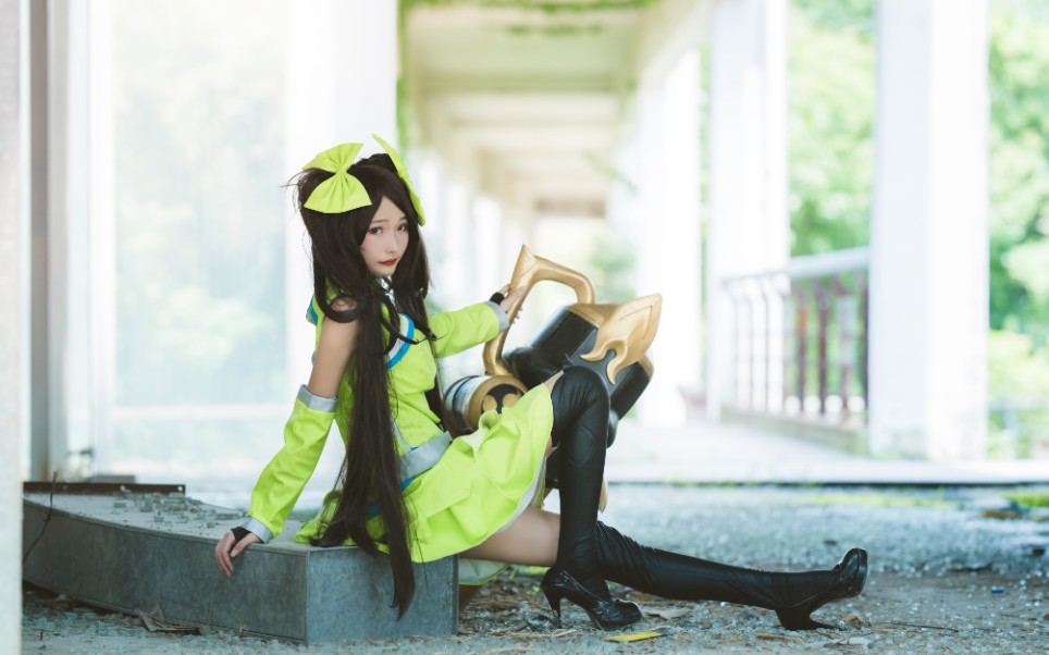 长腿小姐姐的孙尚香原皮cos