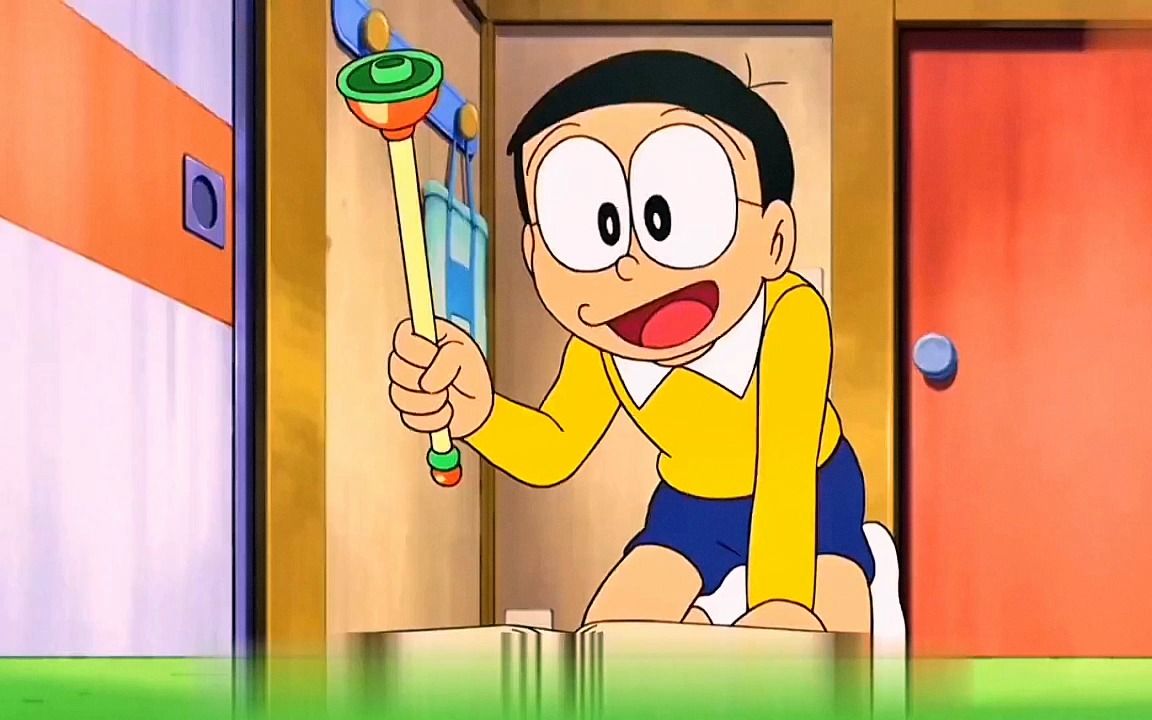 没想道下一秒,大雄竟直接把照片中的蓝胖子拔了出