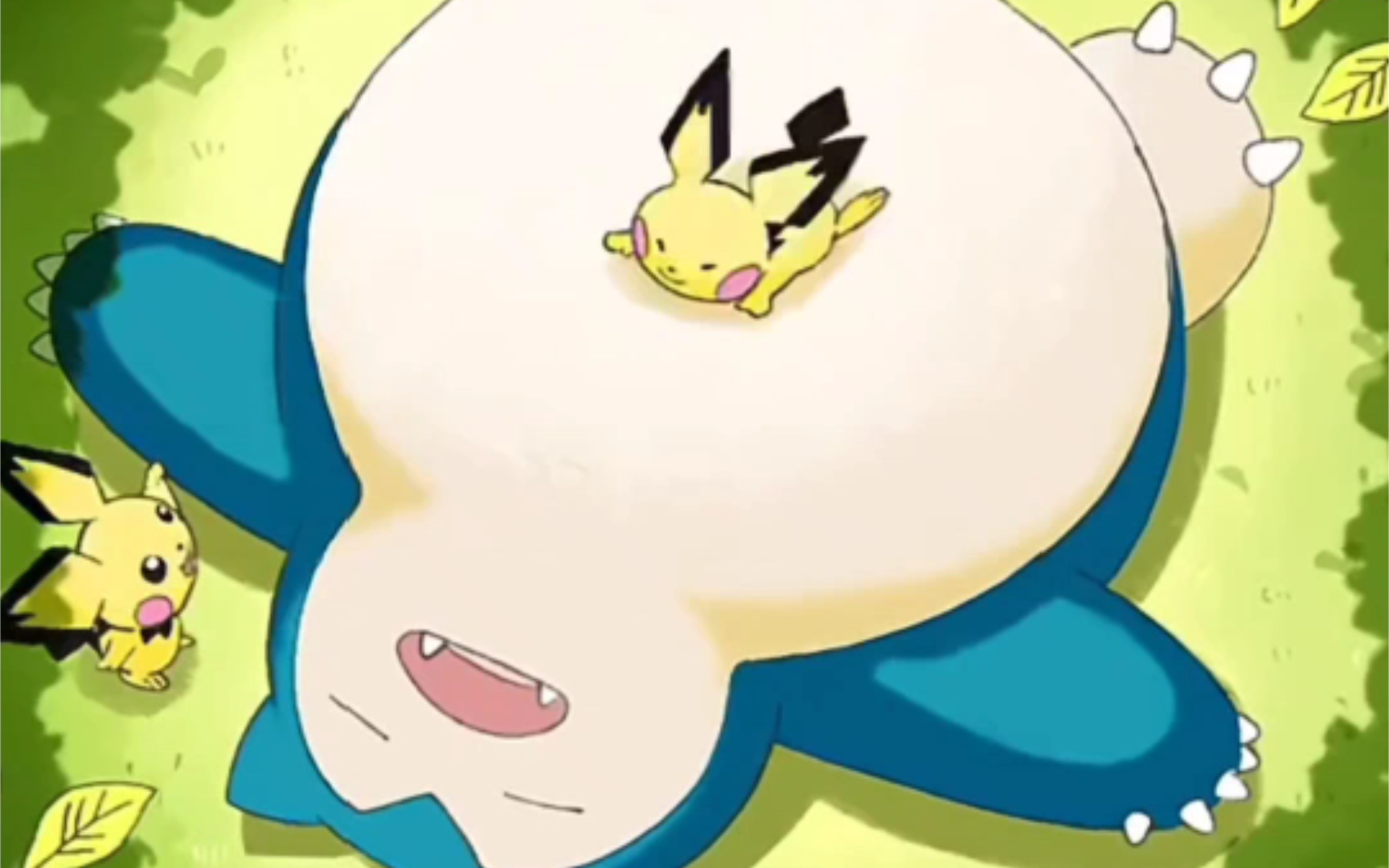 夏日的午后 卡比兽睡得很香