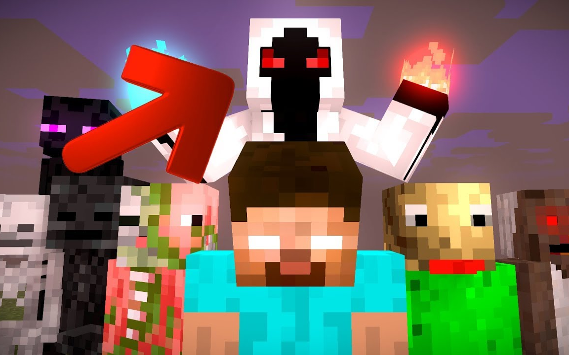 monsterschoolherobrinebecameentity303minecraftanimation