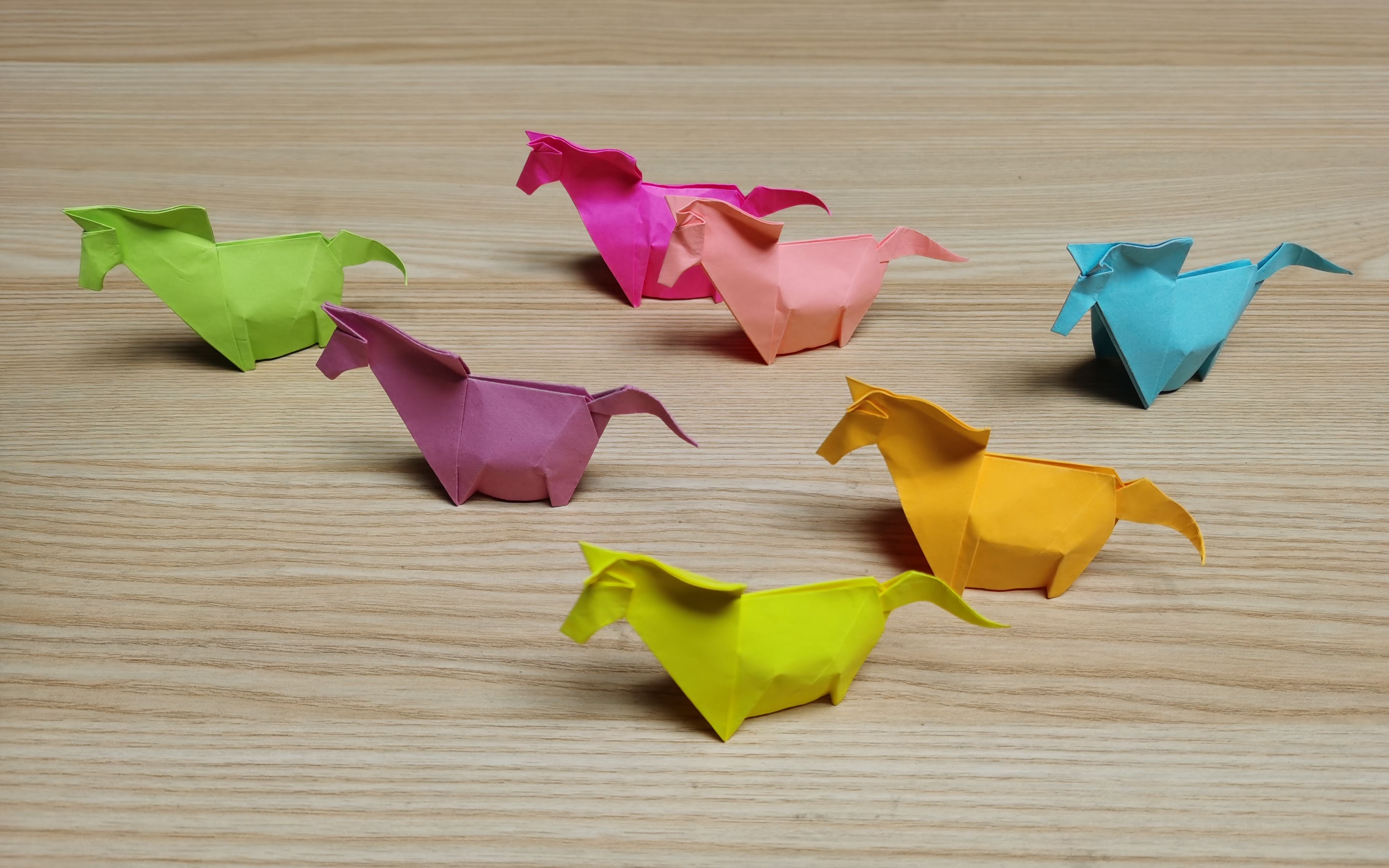 【折纸教程】小马(设计者:萩原元)