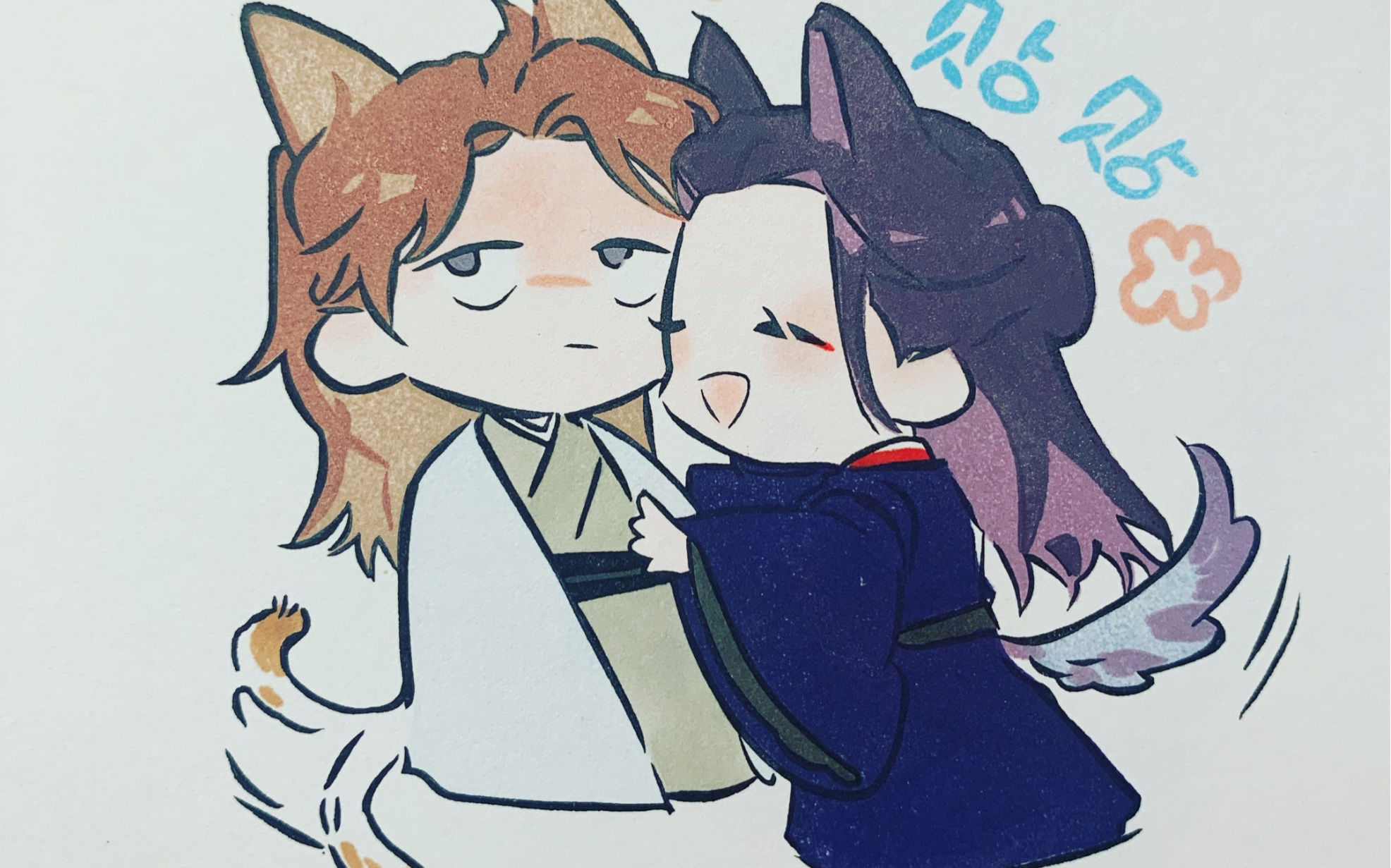 橡皮章山河令浪浪钉套色