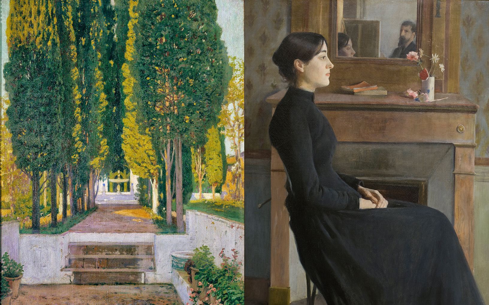 【艺术与审美】侧耳倾听每朵花绽放的声音,西班牙画家Santiago Rusinol i Prats油画作品欣赏哔哩哔哩bilibili