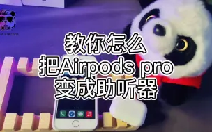 Descargar video: 教你怎么把Airpods pro变成助听器