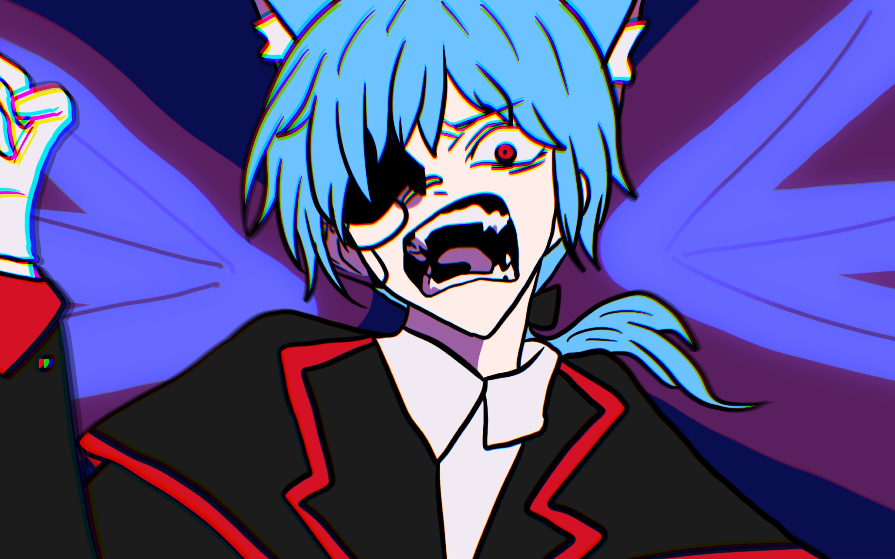 【方块学园手书/飞猫个人向/吵死了/描改】