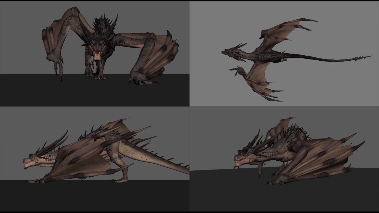 西方龙两足动作参考dragonwalk