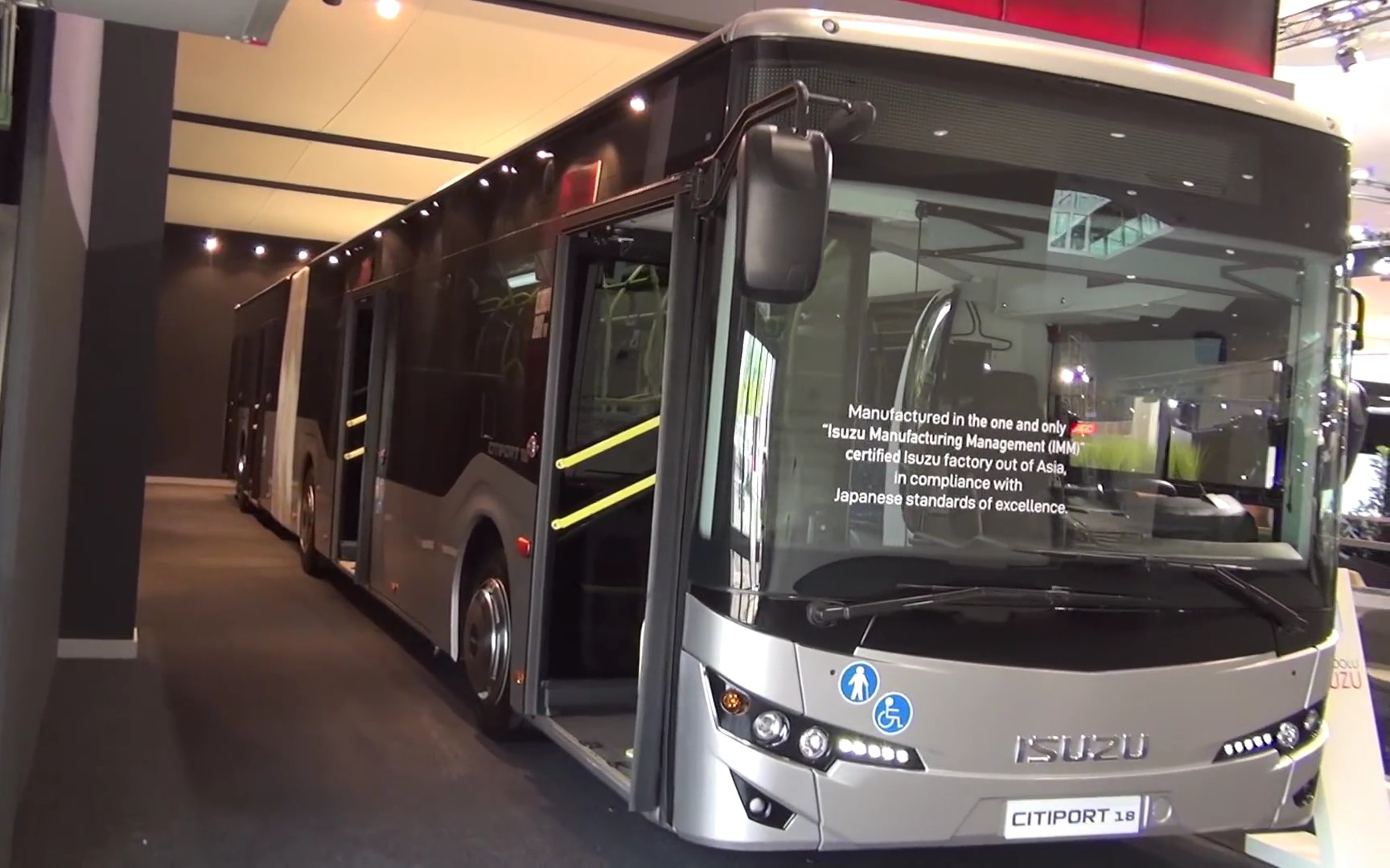 五十铃cityport18米铰链式城市巴士静态欣赏