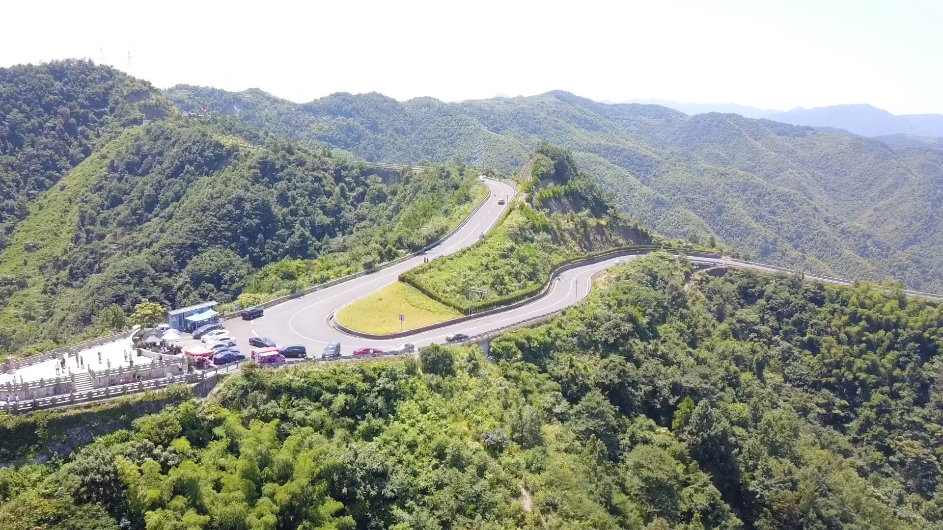 余姚四明山观景台全景图片