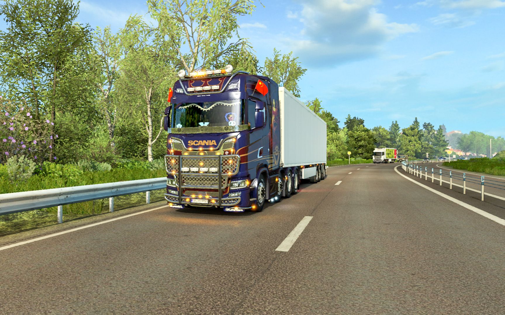 欧卡2开斯堪尼亚730s拉空托盘