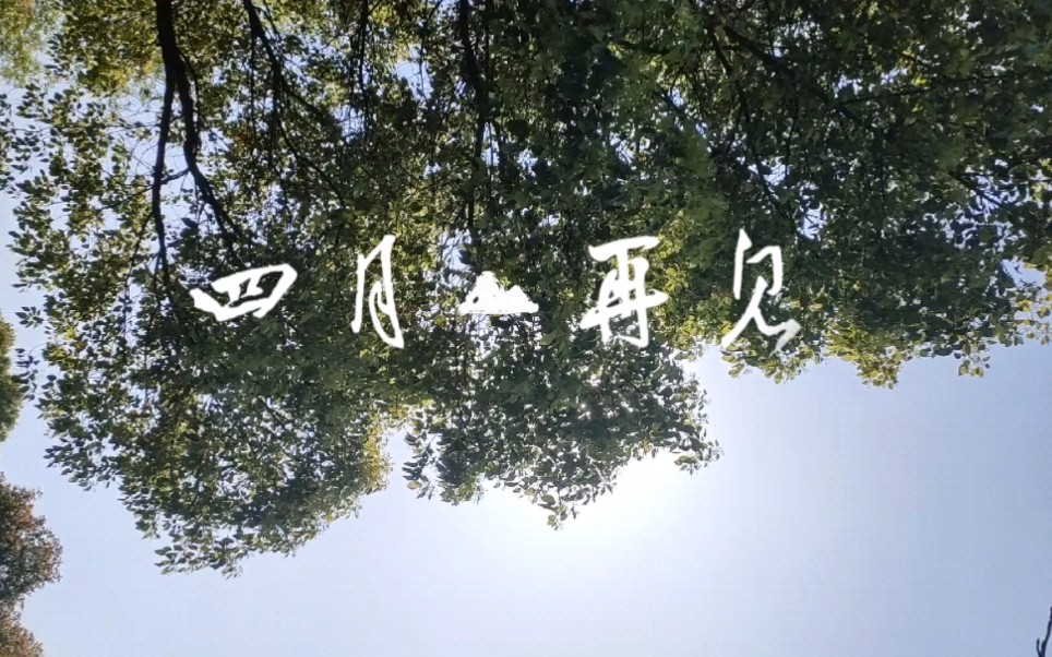 封校生活|四月再见!