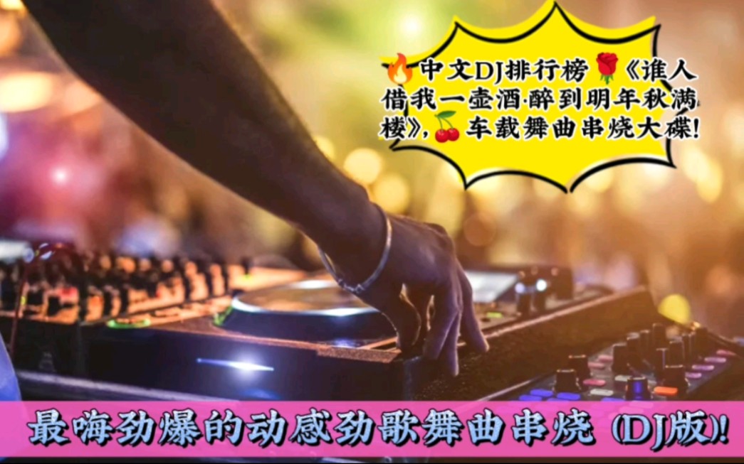 [图]中文DJ排行榜《谁人借我一壶酒·醉到明年秋满楼》，车载舞曲串烧大碟！