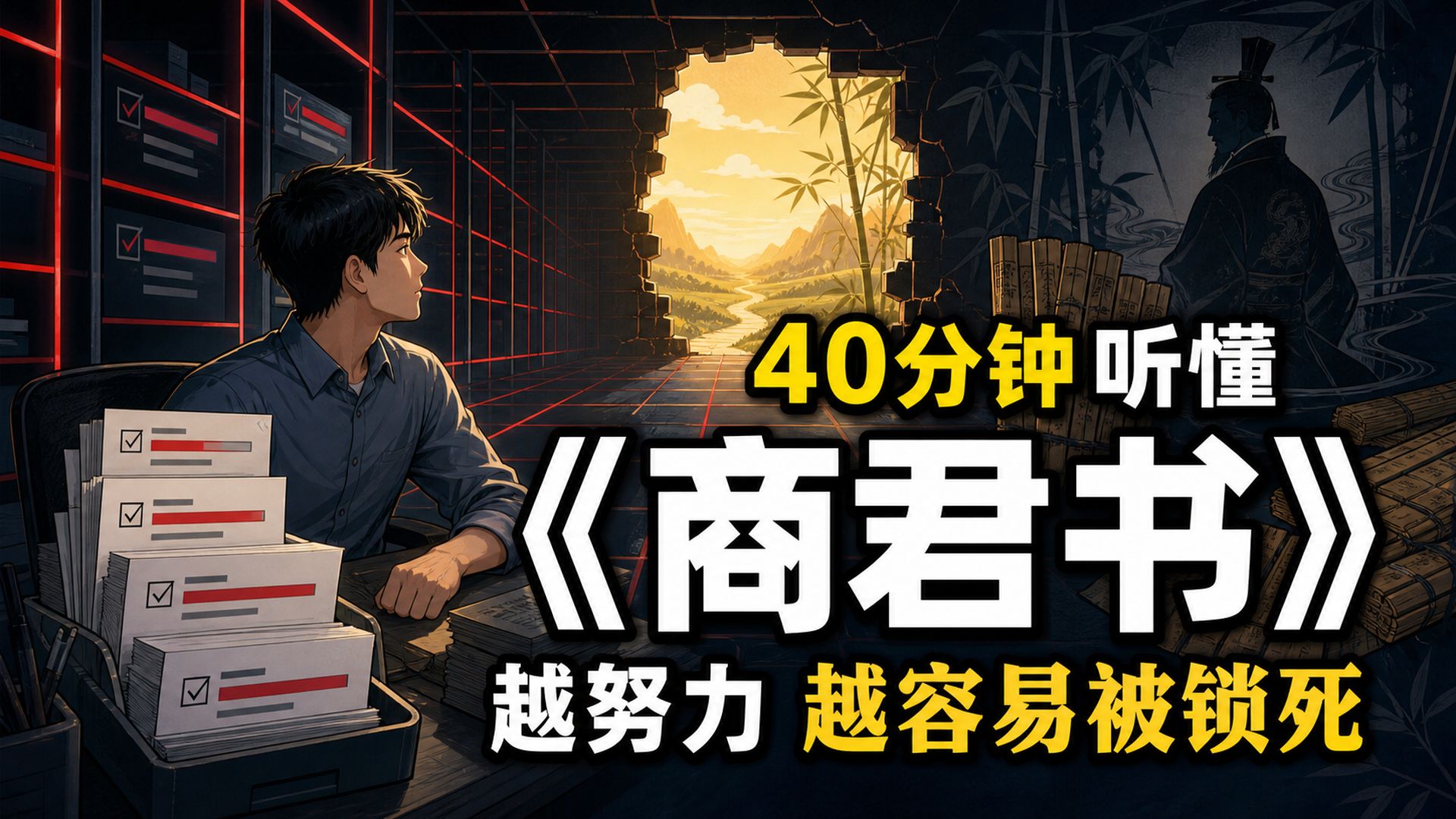 破困局，读《商君书》：两千年前早已看透，组织越高效，个人越要给自己留退路。睡前听书
