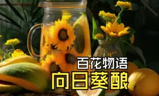 下载视频: 【百花物语】向日葵酿：花果俱佳，清热化痰、凉血止血，健脑安神