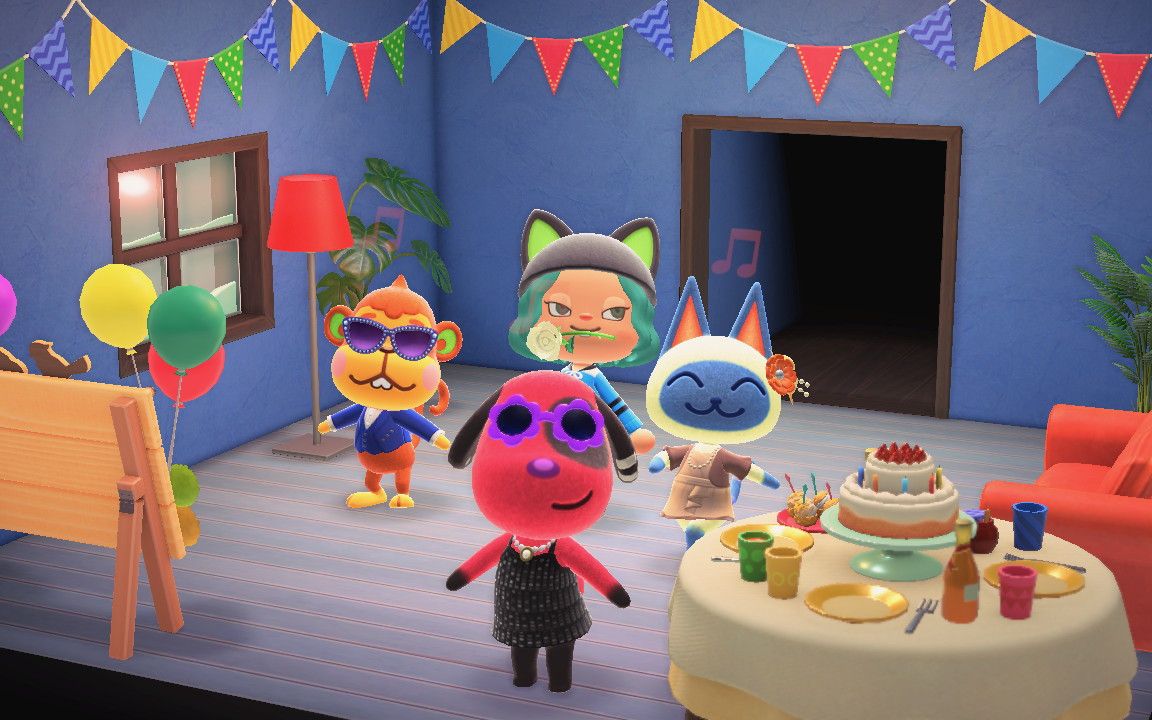 【动森】小动物们给我过生日