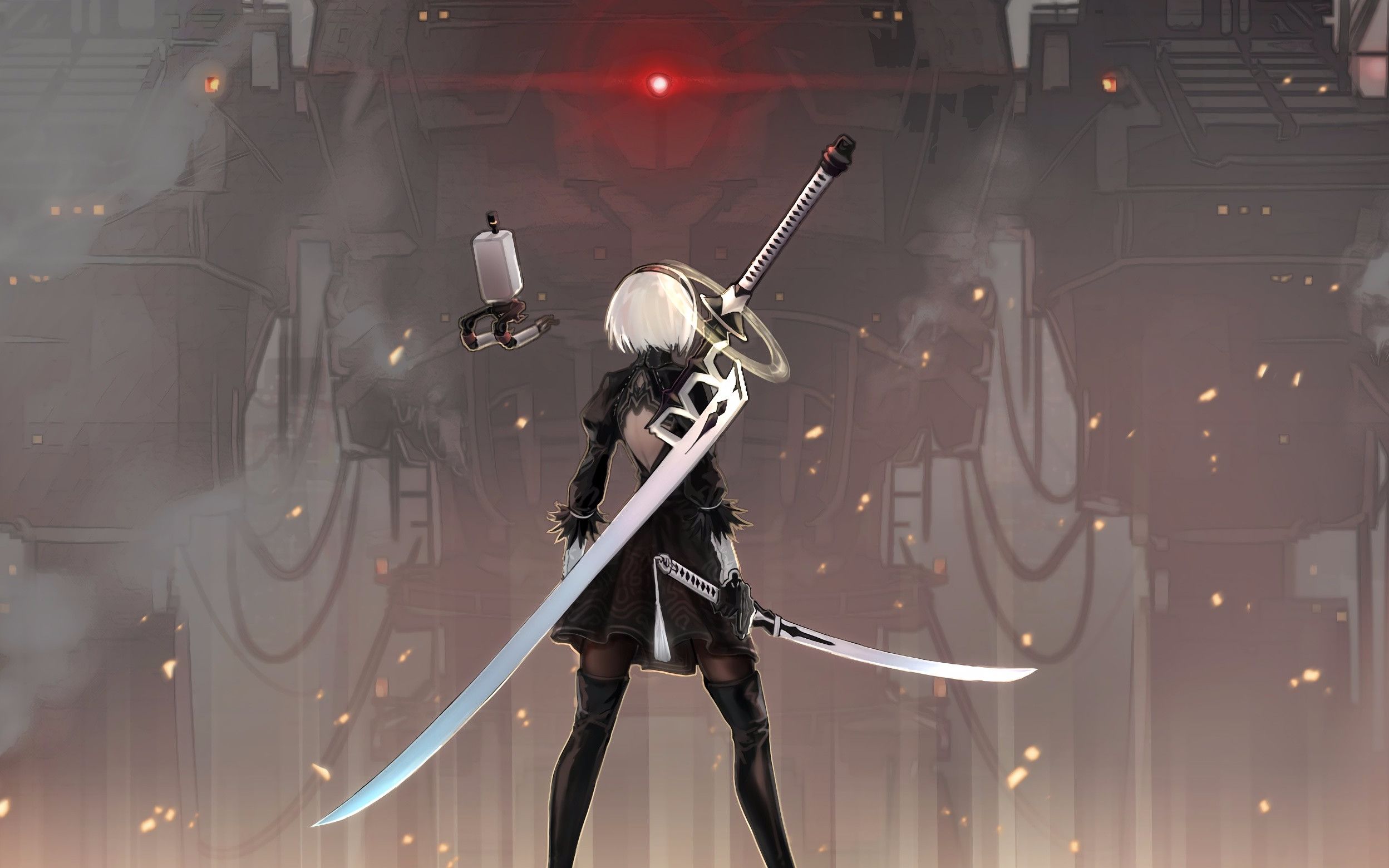 【神样白】《尼尔:机械纪元》boss战