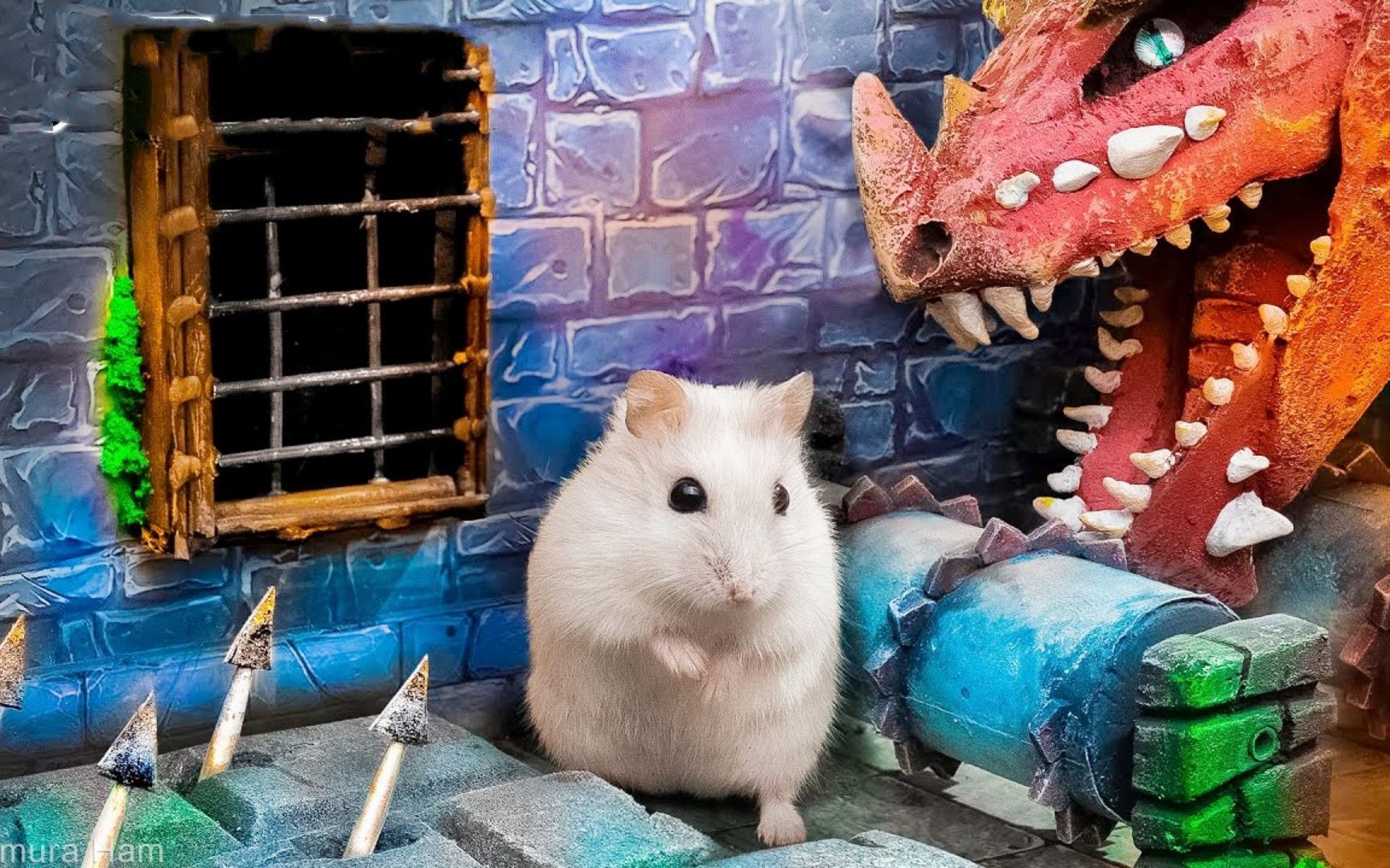 爱玩的小仓鼠:挑战巨型恐龙密室逃脱,机智的仓鼠能脱颖而出吗?