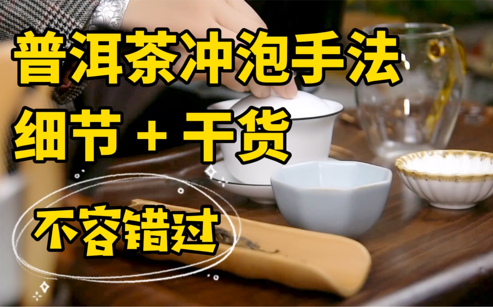 新手入门干货:普洱茶冲泡细节手法,个人总结建议收藏哔哩哔哩bilibili