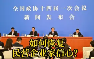 Download Video: 政协发言人答凤凰记者问：如何恢复民营企业家信心？