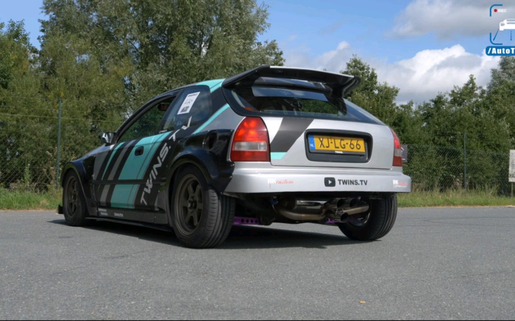honda civic k24 turbo // sound & autobahn pov
