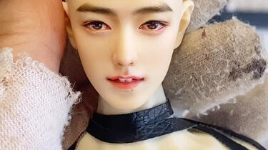 仿妆，肖战，赞赞，bjd特6娃娃妆面，番红花，bjd，喜欢请一键三连，么