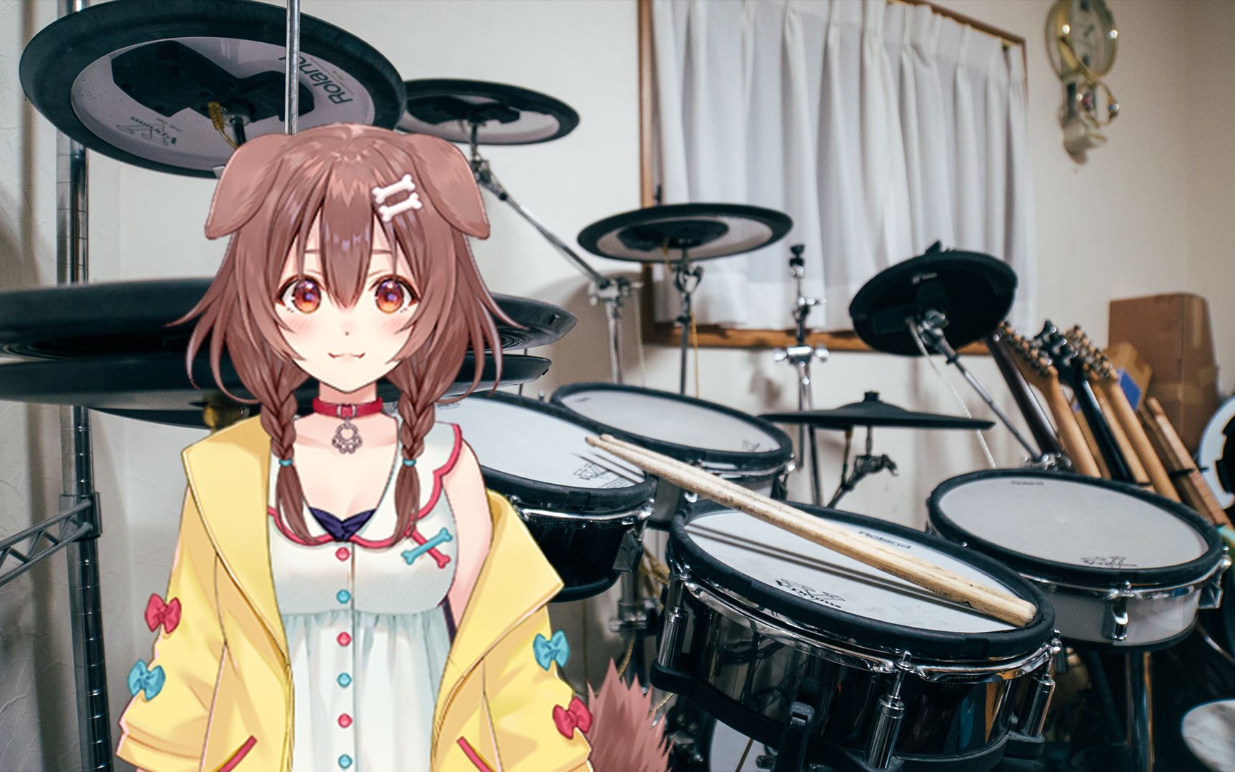 戌神沁音声音的鼓 演奏恋爱裁判 korone noise drum cover love trial