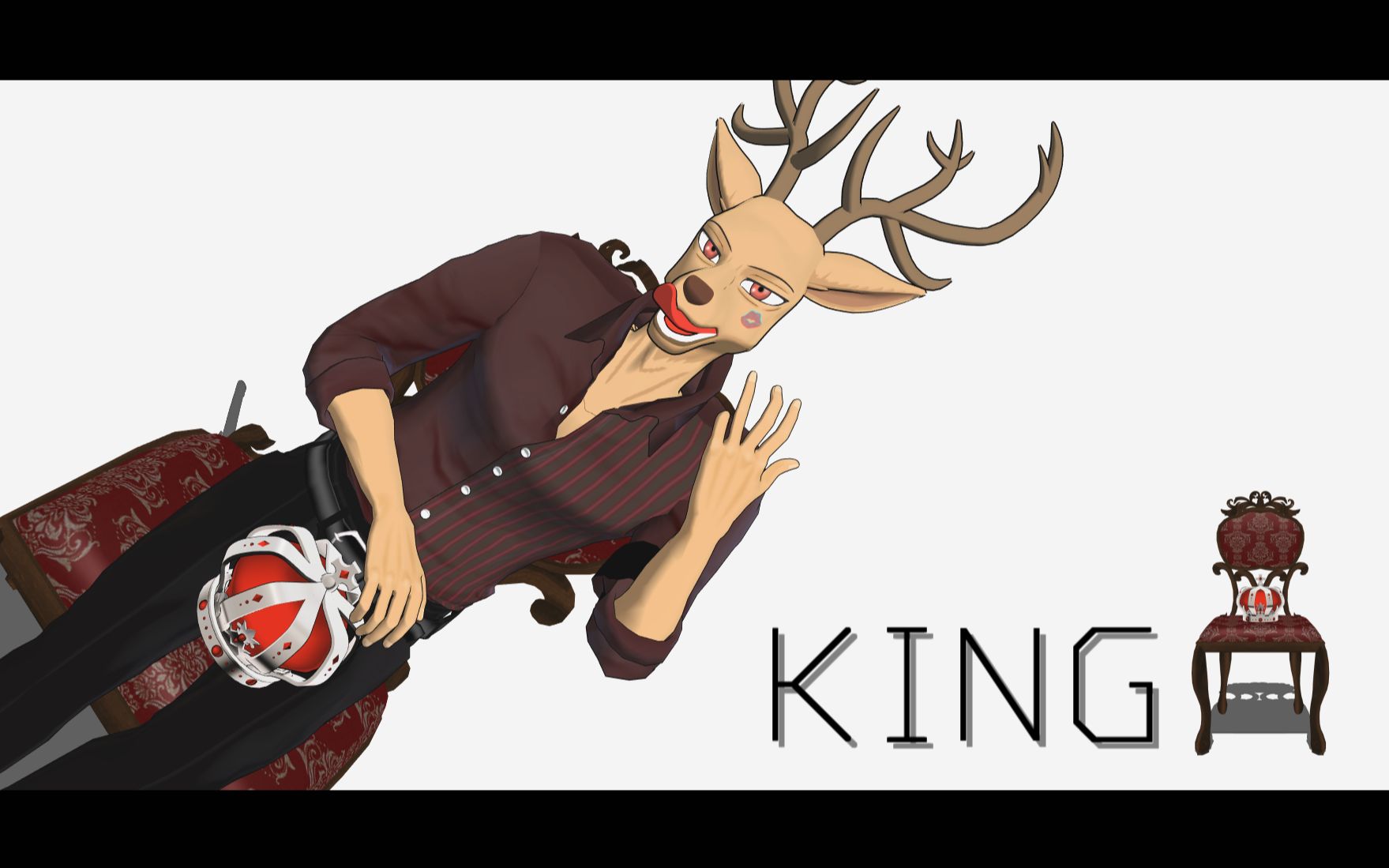 动物狂想曲mmdking72路易beastars王冠配布