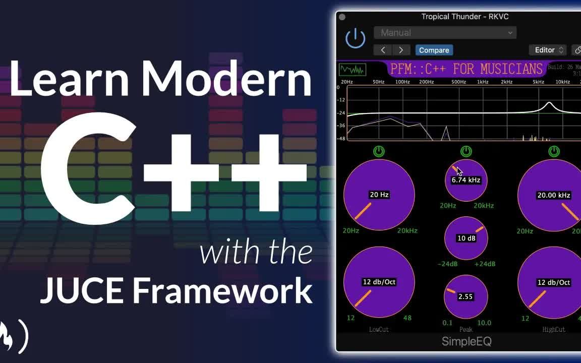 [图]Learn Modern C++ by Building an Audio Plugin (w/ JUCE Framework) - Full Course