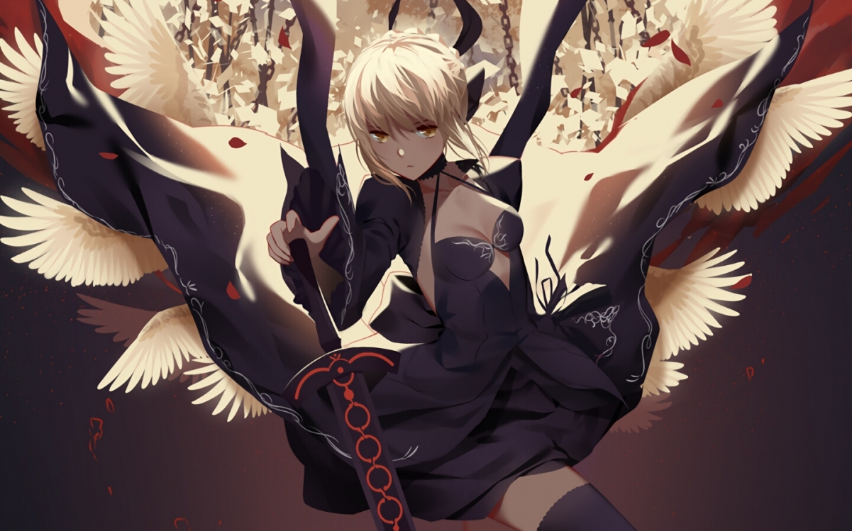 fate hf线saber对战b叔(拔掉呆毛前后对比)有黑呆