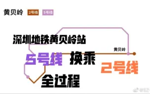 Download Video: 【深圳地铁】黄贝岭站5号线换乘2号线全过程