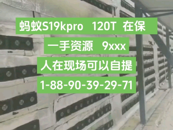 蚂蚁S19kpro 120T 在保 一手资源 9xxx人在现场可以自提#显卡 #大数据 #蚂蚁s19kpro哔哩哔哩bilibili