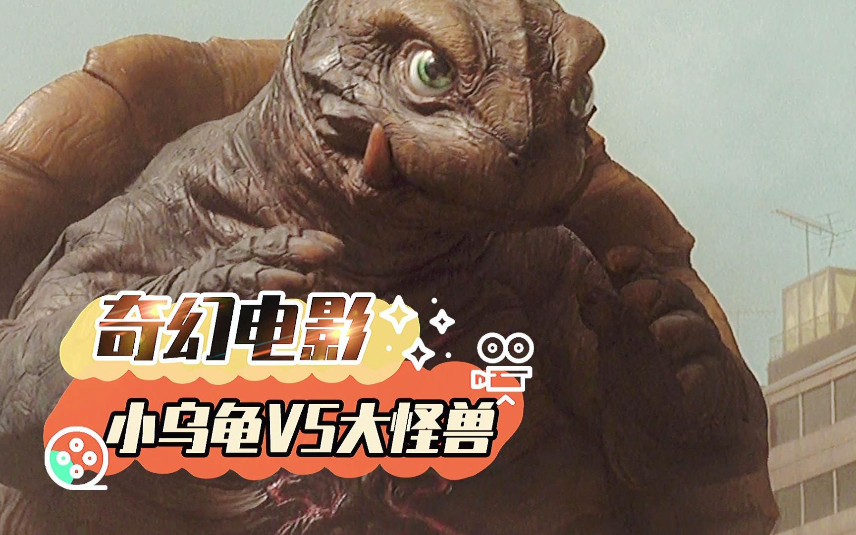 小乌龟被男孩养大,被误会是怪兽,最终使出"龟派气功",奇幻片