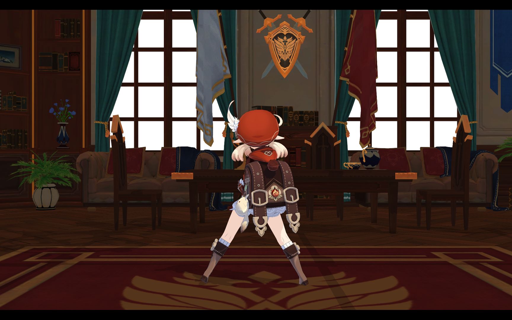 原神mmd4k60帧在琴团长办公室跳舞的超可爱可莉