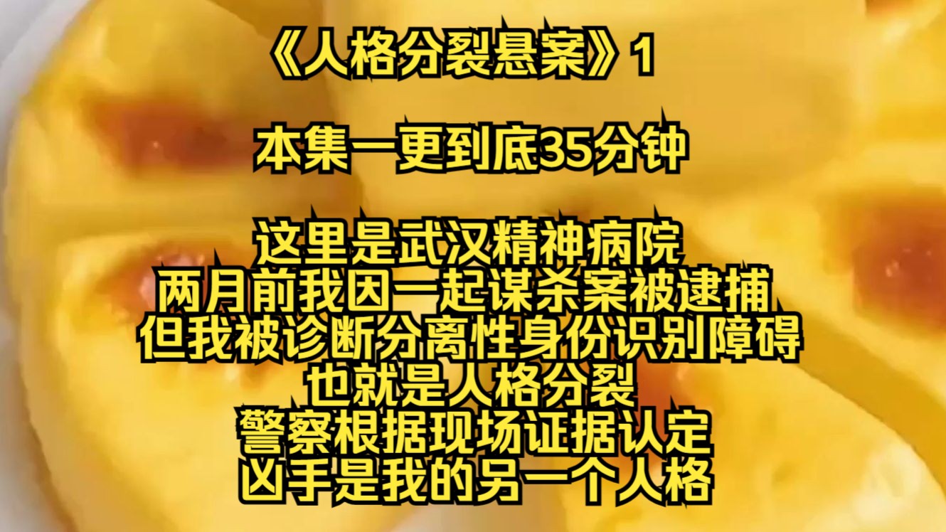 【人格分裂悬案】这里是武汉精神病院,两个月前我因为一起谋杀案被警察逮捕,但随后我被诊断出分离性身份识别障碍,也就是人格分裂,警察根据现场证...