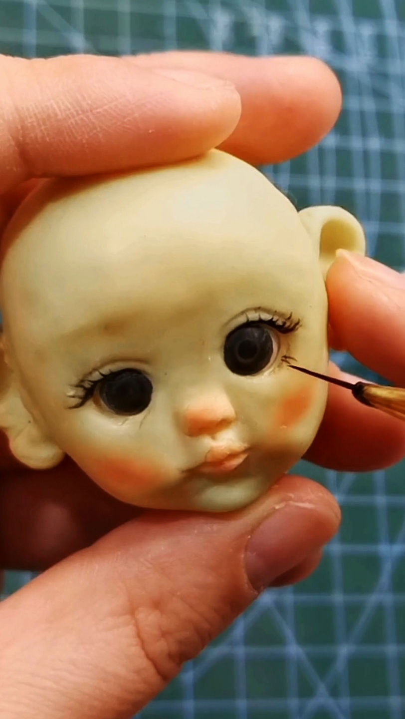 粘土自制捏娃娃教程第四天