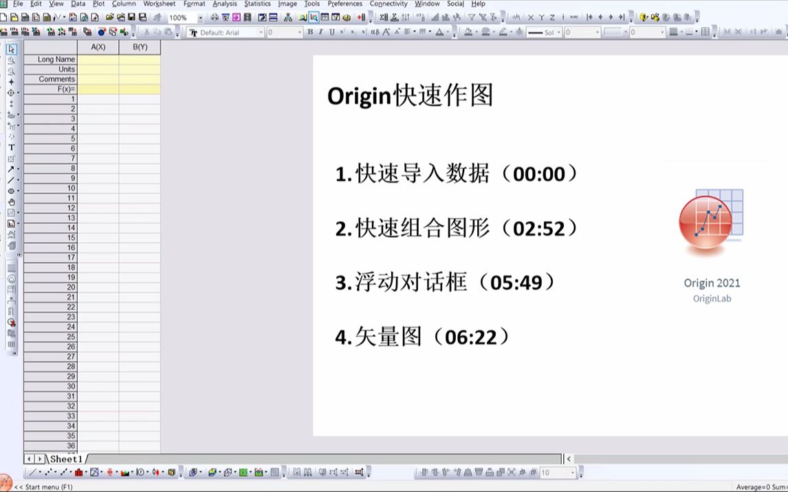 Origin 快速导入数据,多图组合哔哩哔哩bilibili