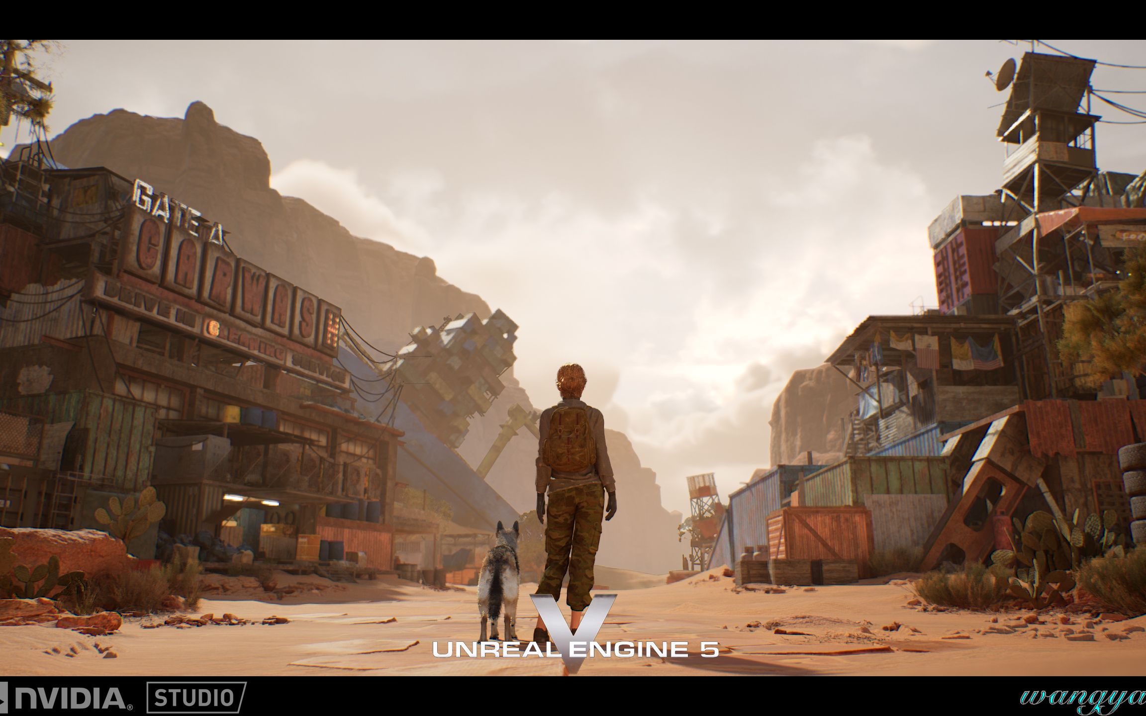 虚幻5废土建筑场景